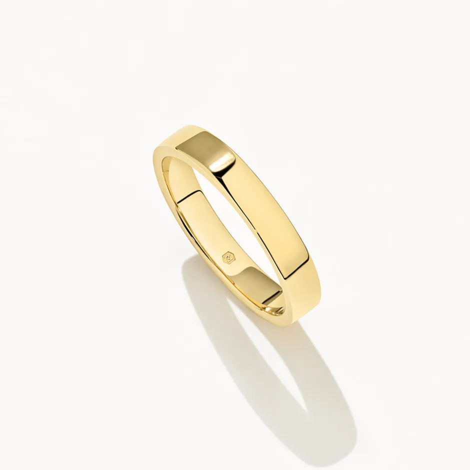 Online Slim Boyfriend Stacker Ring in Gold Gifts For Him | 18k Fine Gold Plated