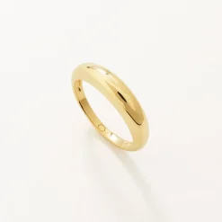 Discount Slim Curve Dome Ring in Gold Best Friend Gifts | 18k Fine Gold Plated