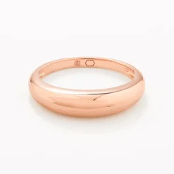 Discount Slim Curve Dome Ring in Rose Gold 18k Fine Rose Gold Plated | Rings
