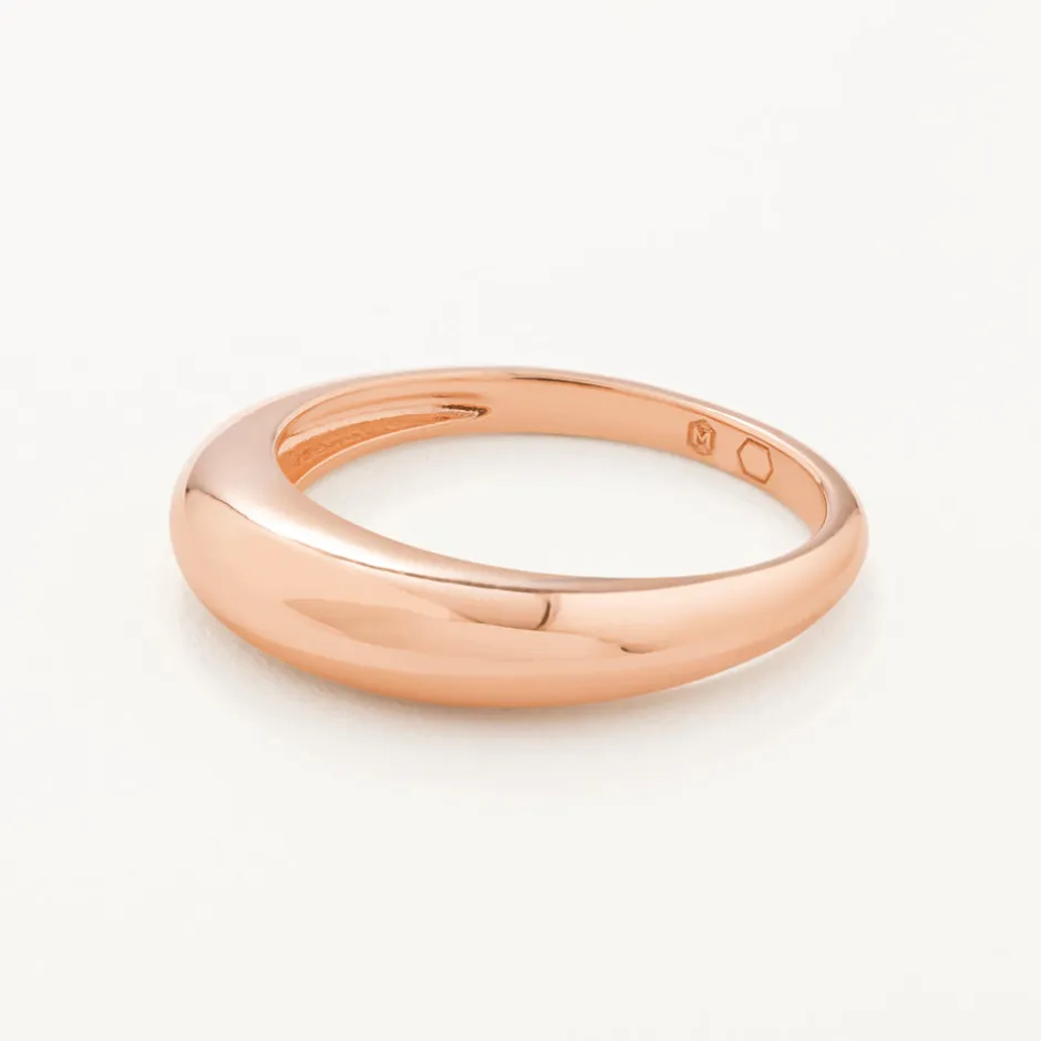 Discount Slim Curve Dome Ring in Rose Gold 18k Fine Rose Gold Plated | Rings