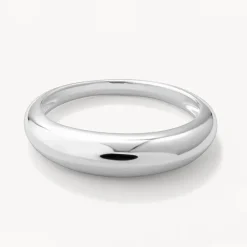 Hot Slim Curve Dome Ring in Silver Best Friend Gifts | 925 Sterling Silver