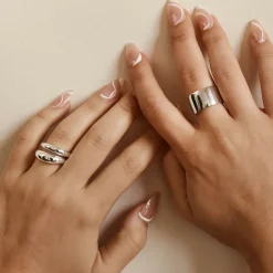 Hot Slim Curve Dome Ring in Silver Best Friend Gifts | 925 Sterling Silver