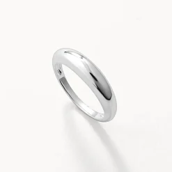 Hot Slim Curve Dome Ring in Silver Best Friend Gifts | 925 Sterling Silver