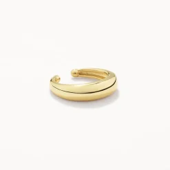 Clearance Slim Curve Single Ear Cuff in Gold Gifts For Him | 18k Fine Gold Plated