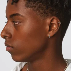Hot Slim Curve Single Ear Cuff in Silver Gifts For Him | 925 Sterling Silver