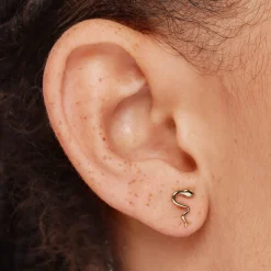 Discount Snake Stud Earrings in 10k Gold Earrings | Studs