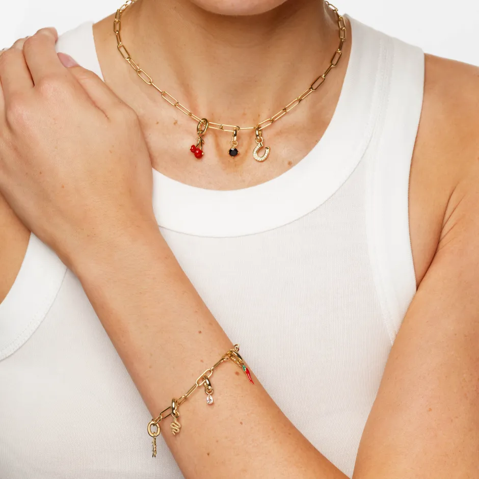 Clearance Soleil Sun Charm Pendant in Gold 18k Fine Gold Plated | Personalisation