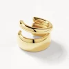 Sale Split Band Single Ear Cuff in Gold 18k Fine Gold Plated | Earrings