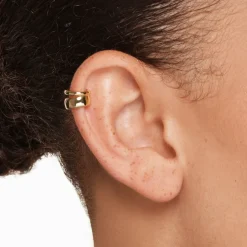 Sale Split Band Single Ear Cuff in Gold 18k Fine Gold Plated | Earrings