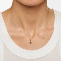 Outlet Spotted Mushroom Pendant Necklace in 10k Gold Laboratory-grown Diamonds | Necklaces & Pendants