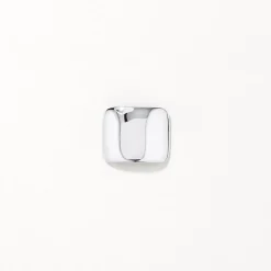 Hot Square Dome Stud Earrings in Silver 925 Sterling Silver | Earrings
