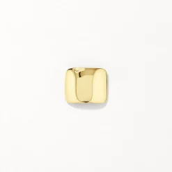 Hot Square Dome Stud Earrings in Gold 18k Fine Gold Plated | Earrings