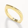 Outlet Square Edge Ring in Gold Gifts For Him | 18k Fine Gold Plated