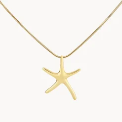 Discount Starfish Pendant Necklace in Gold Symbolic Jewellery | Necklaces & Pendants