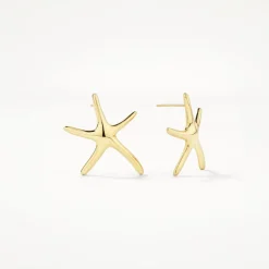 Online Starfish Stud Earrings in Gold Symbolic Jewellery | 18k Fine Gold Plated