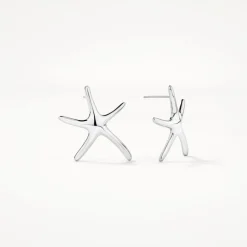 Clearance Starfish Stud Earrings in Silver Symbolic Jewellery | Under $150