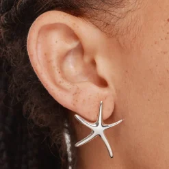 Clearance Starfish Stud Earrings in Silver Symbolic Jewellery | Under $150