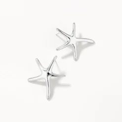 Clearance Starfish Stud Earrings in Silver Symbolic Jewellery | Under $150