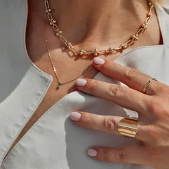 Fashion Tapered Barrel Ring in 10k Gold Under $500 | 10k Gold