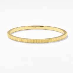 Online Textured Bangle in Gold Gifts For Him | 18k Fine Gold Plated