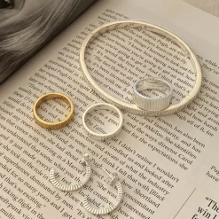 Best Textured Bangle in Silver Gifts For Him | 925 Sterling Silver