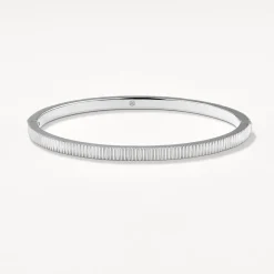 Best Textured Bangle in Silver Gifts For Him | 925 Sterling Silver
