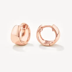 Fashion Thick Dome Huggies in Rose Gold Best Friend Gifts | Under $150