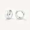 Best Thick Dome Huggies in Silver Best Friend Gifts | Under $150