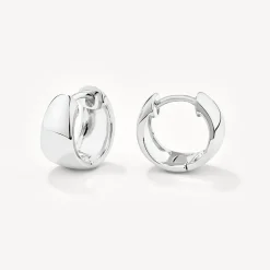 Best Thick Dome Huggies in Silver Best Friend Gifts | Under $150