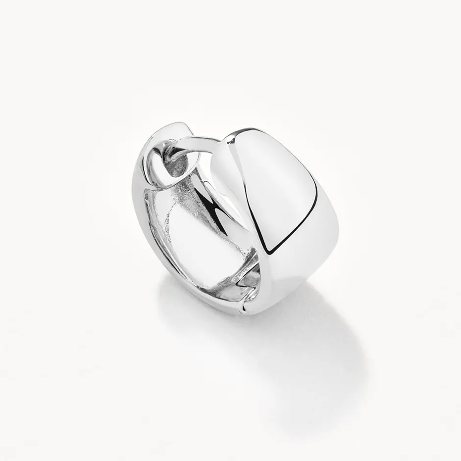 Best Thick Dome Huggies in Silver Best Friend Gifts | Under $150