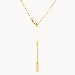 Best Thin Flat Curb Chain Necklace in Gold Gifts For Him | 18k Fine Gold Plated