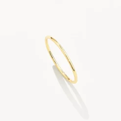 Fashion Thin Plain Stacker Ring in 10k Gold Bridal Gifts | Under $150