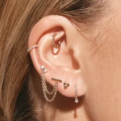 Best Triple Ball Stud Earrings in 10k Gold 10k Gold | Earrings