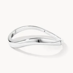 Best Wave Dome Bangle in Silver 925 Sterling Silver | Bracelets & Bangles