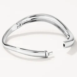 Best Wave Dome Bangle in Silver 925 Sterling Silver | Bracelets & Bangles