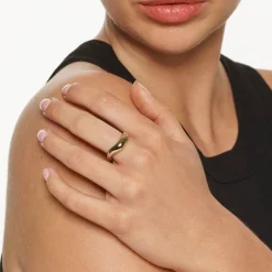 Discount Wave Dome Ring in Gold 18k Fine Gold Plated | Rings