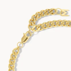 Sale White Topaz Curb Chain Bracelet in Gold Gifts For Him | Natural Gemstones