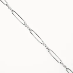 Discount Wire Paperclip Chain Bracelet in Silver 925 Sterling Silver | Bracelets & Bangles