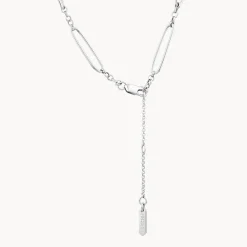 Discount Wire Paperclip Chain Necklace in Silver 925 Sterling Silver | Necklaces & Pendants