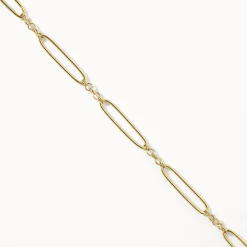 Online Wire Paperclip Chain Necklace in Gold 18k Fine Gold Plated | Necklaces & Pendants