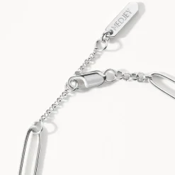 Discount Wire Paperclip Chain Necklace in Silver 925 Sterling Silver | Necklaces & Pendants